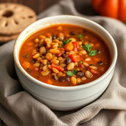 A comforting bowl of lentil soup