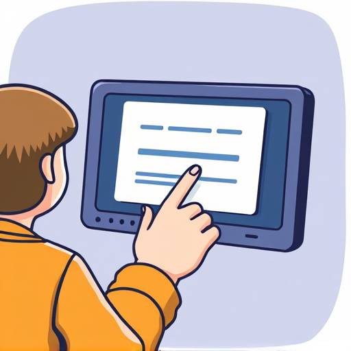 Illustration of a person using a screen reader